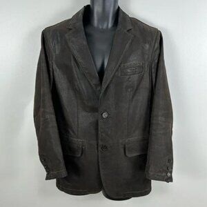 Danier Brown Leather Jacket - Small